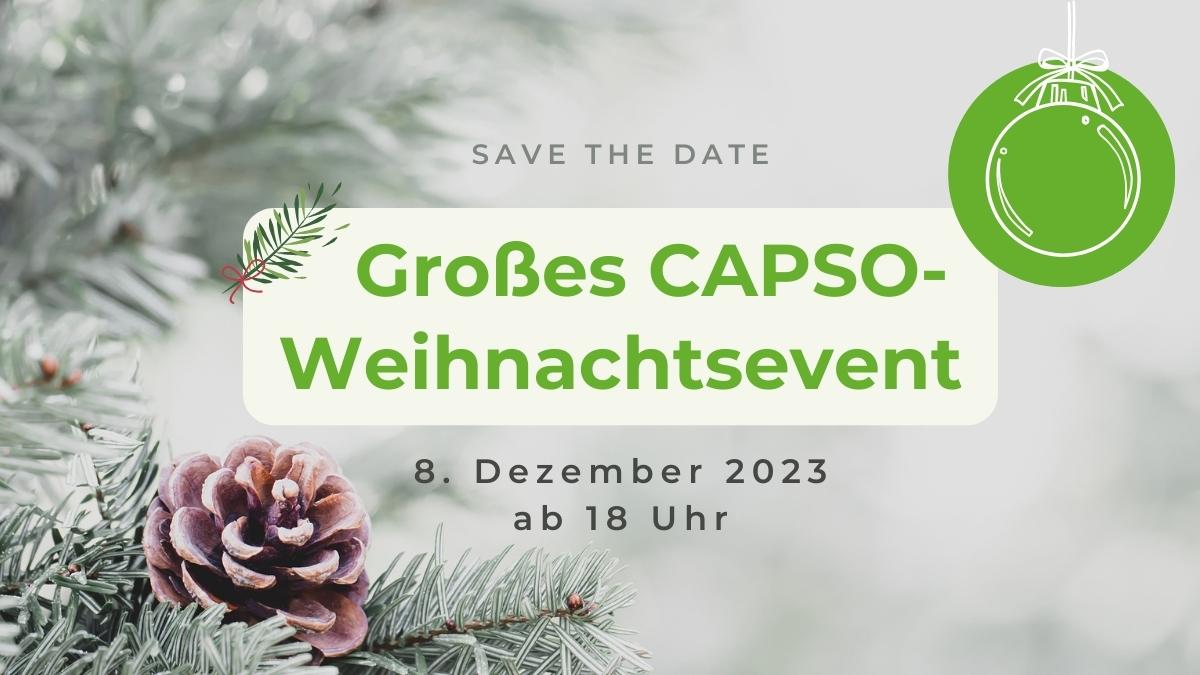 allen Kunden, Partnern & Freunden der CAPSO für die gute Zusammenarbeit und das spannende Jahr bedanken.
